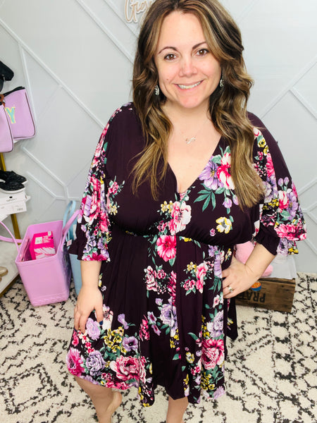 Fancy Like Floral Fields Dress