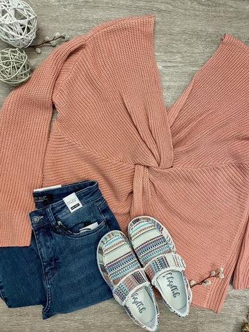 Penelope Twists Sweater Mauve