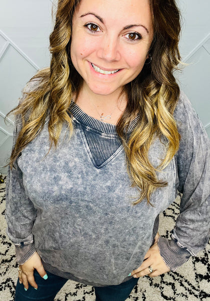 Bountiful Basic Mineral Wash Pullover