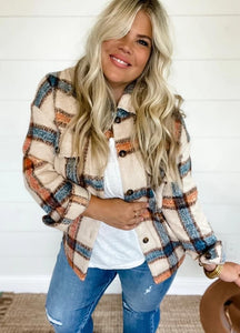 Noa Plaid Shacket Preorder