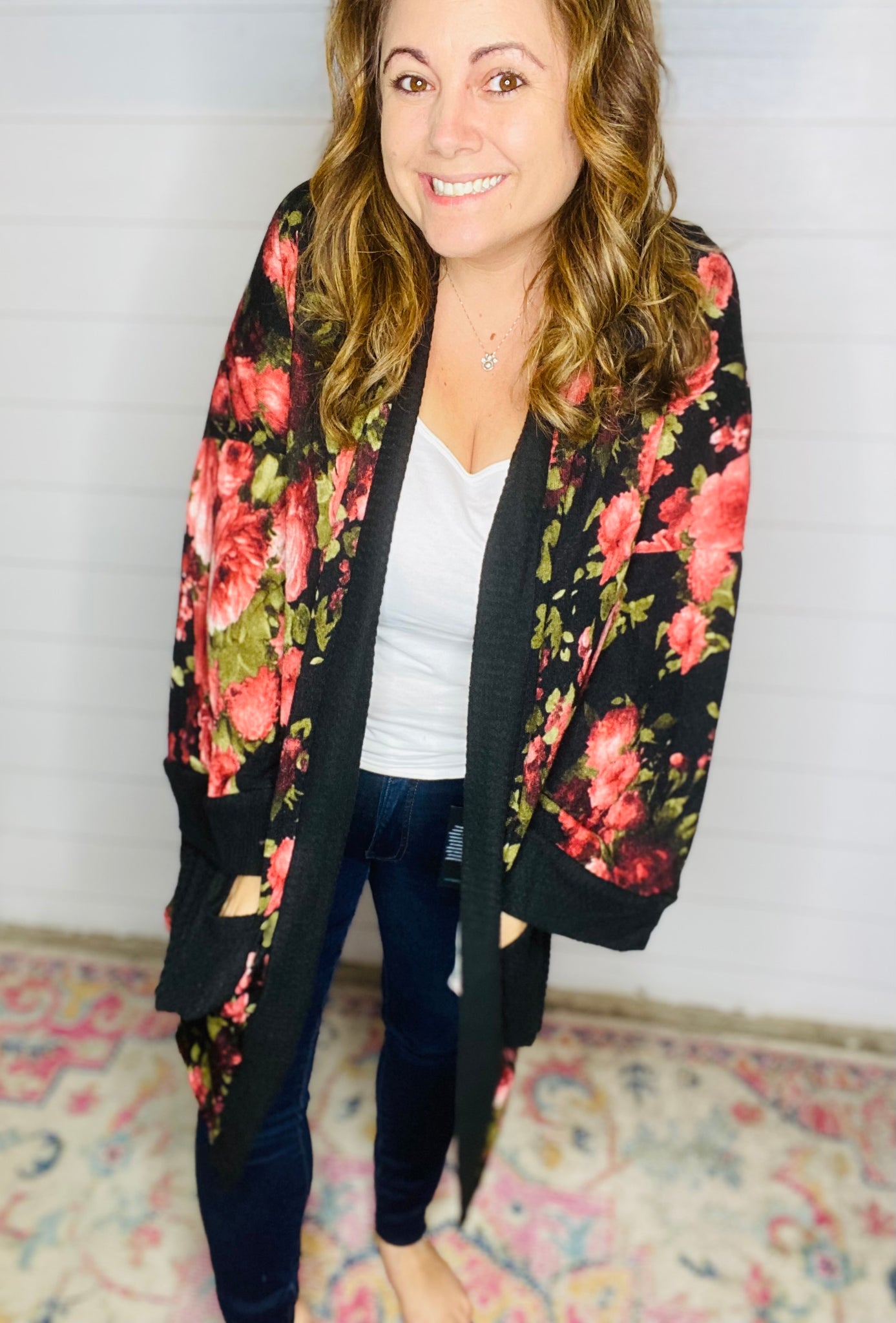 Fields of Floral Cardigan