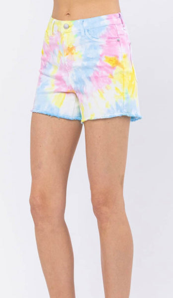 Judy Blue Tie Dye Swirl Shorts