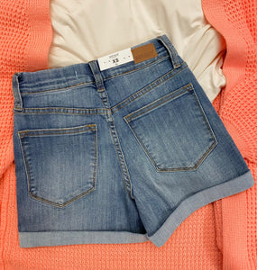 Judy Blue Pull a Fast One Light Denim Shorts