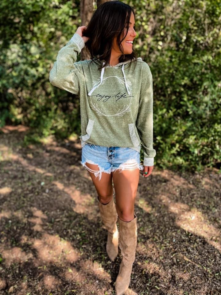 Enjoy Life Hooded French Terry