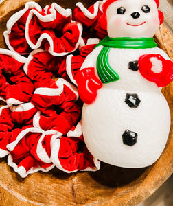 Velvet Santa Scrunchies