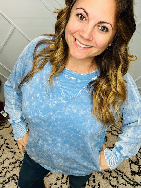 Bountiful Basic Mineral Wash Pullover