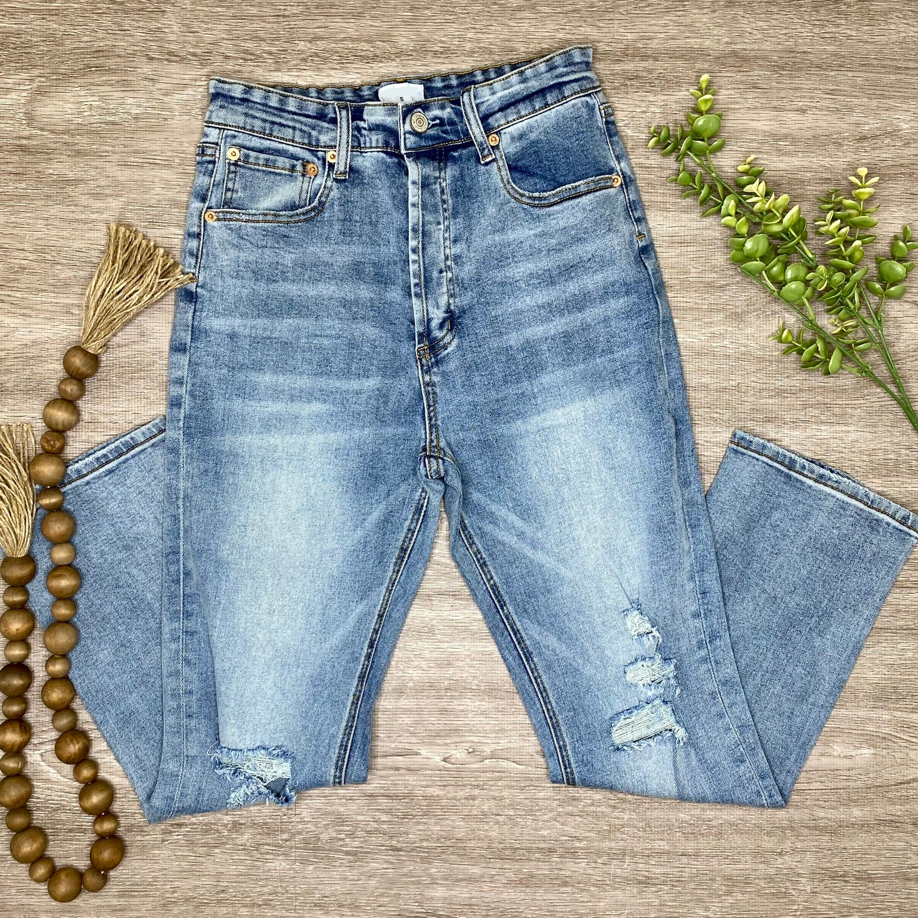 Take a Hike Hi Rise Straight Crop Jean