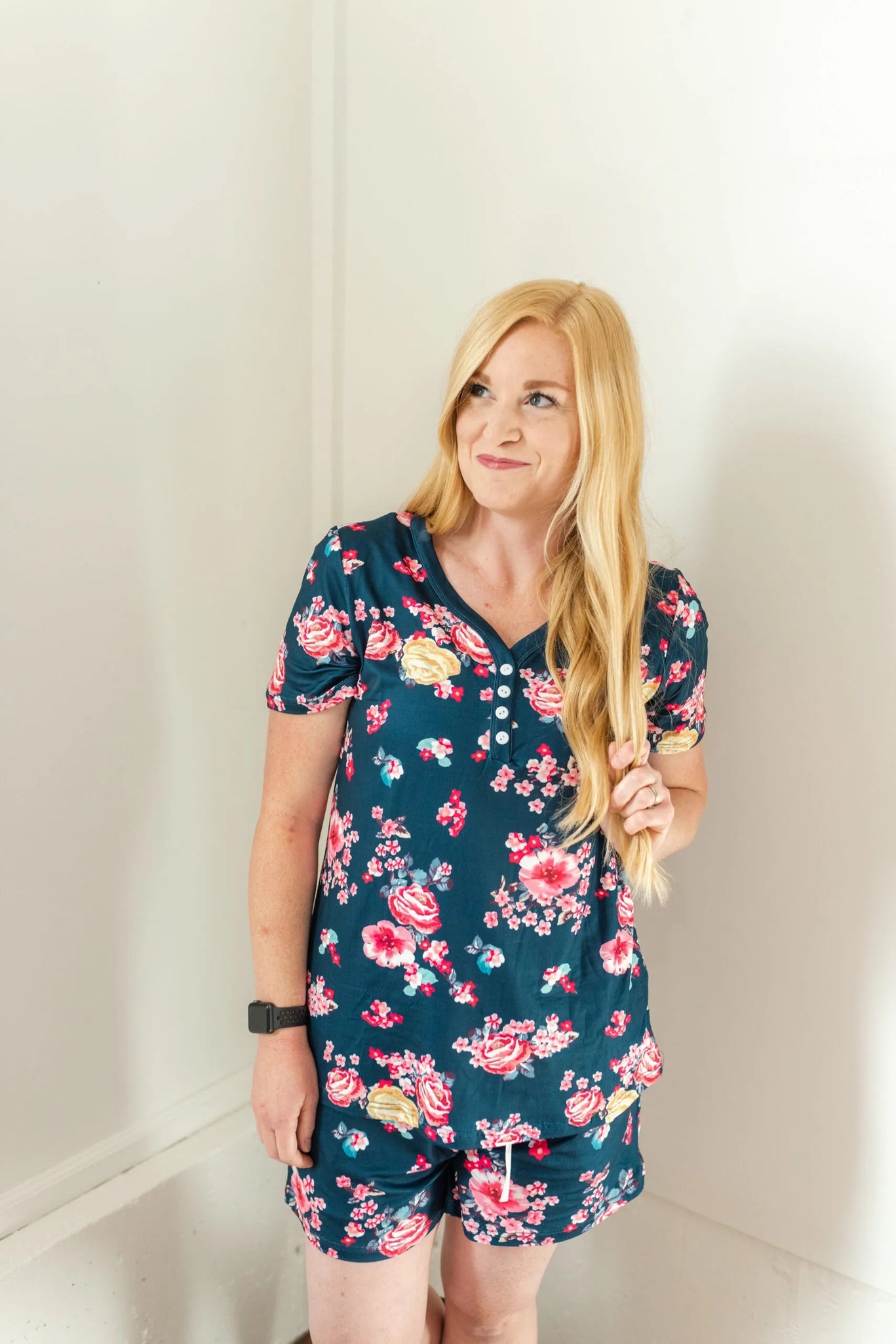 Floral Buttery Loungewear Short Set