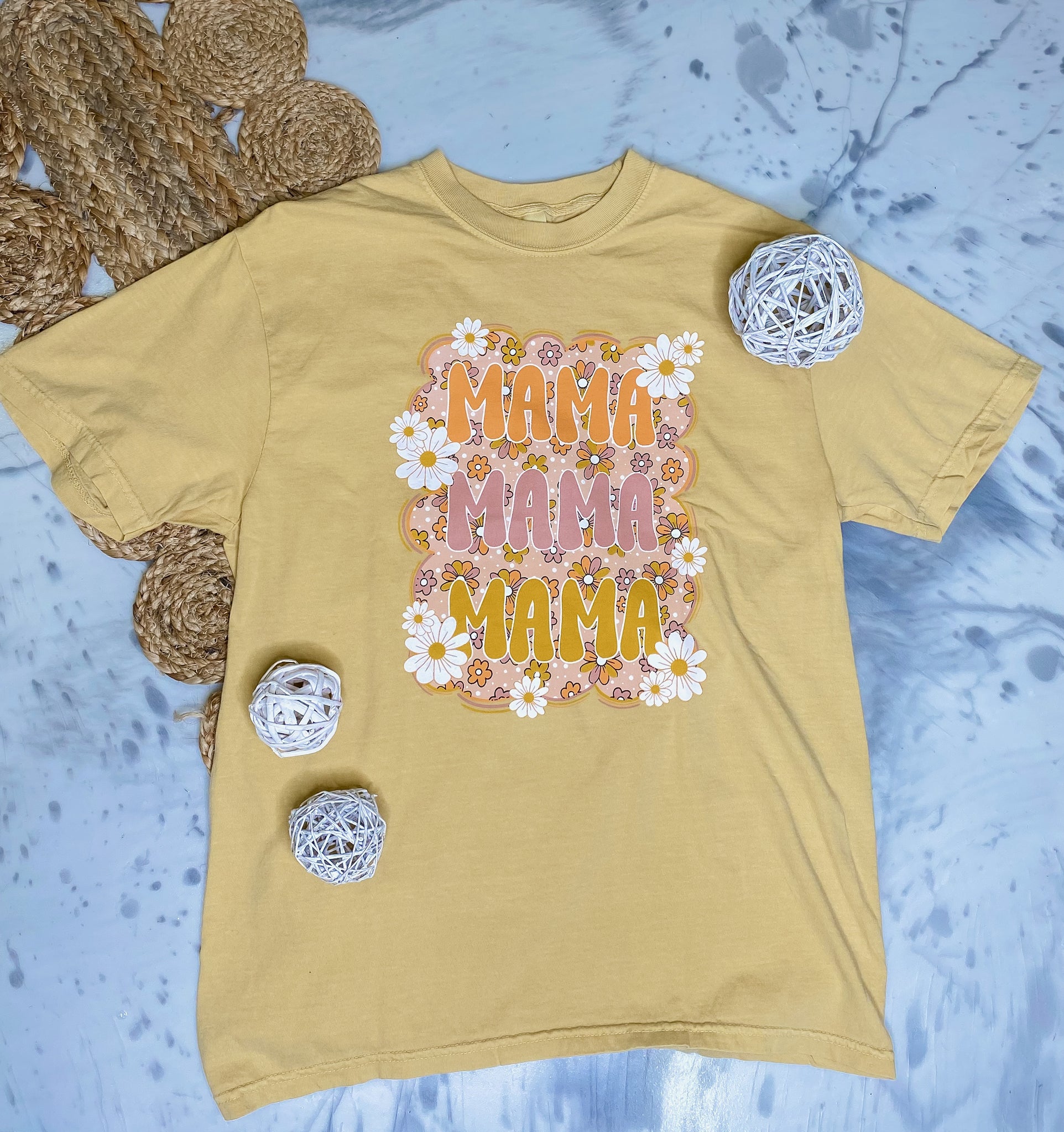 Mama Hippie Retro Graphic Tee