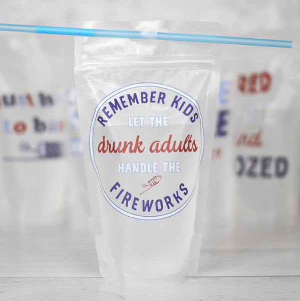 Adult Drink Pouches Patriotic