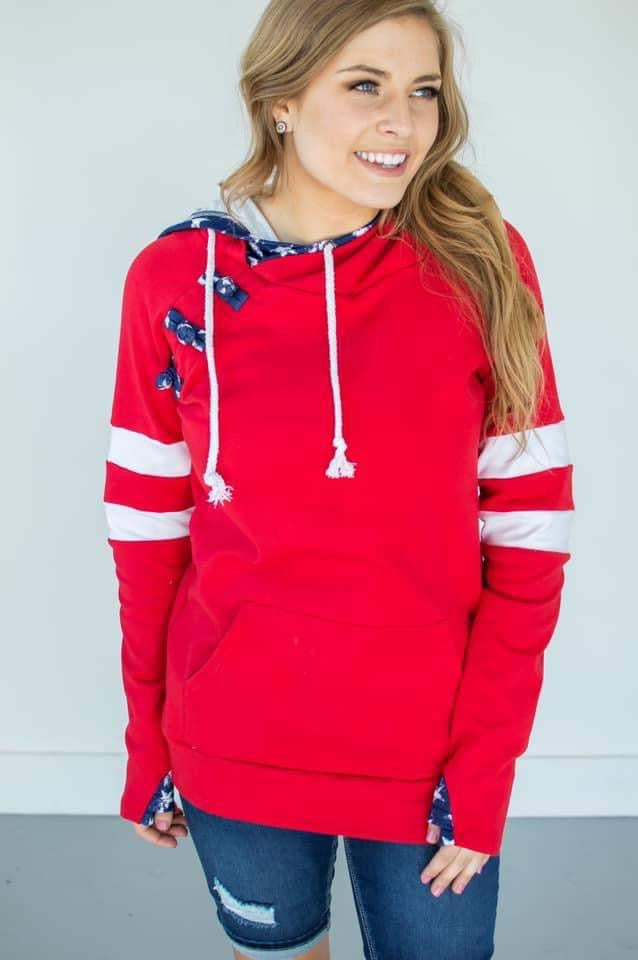 Varsity Flag Double Hoodie