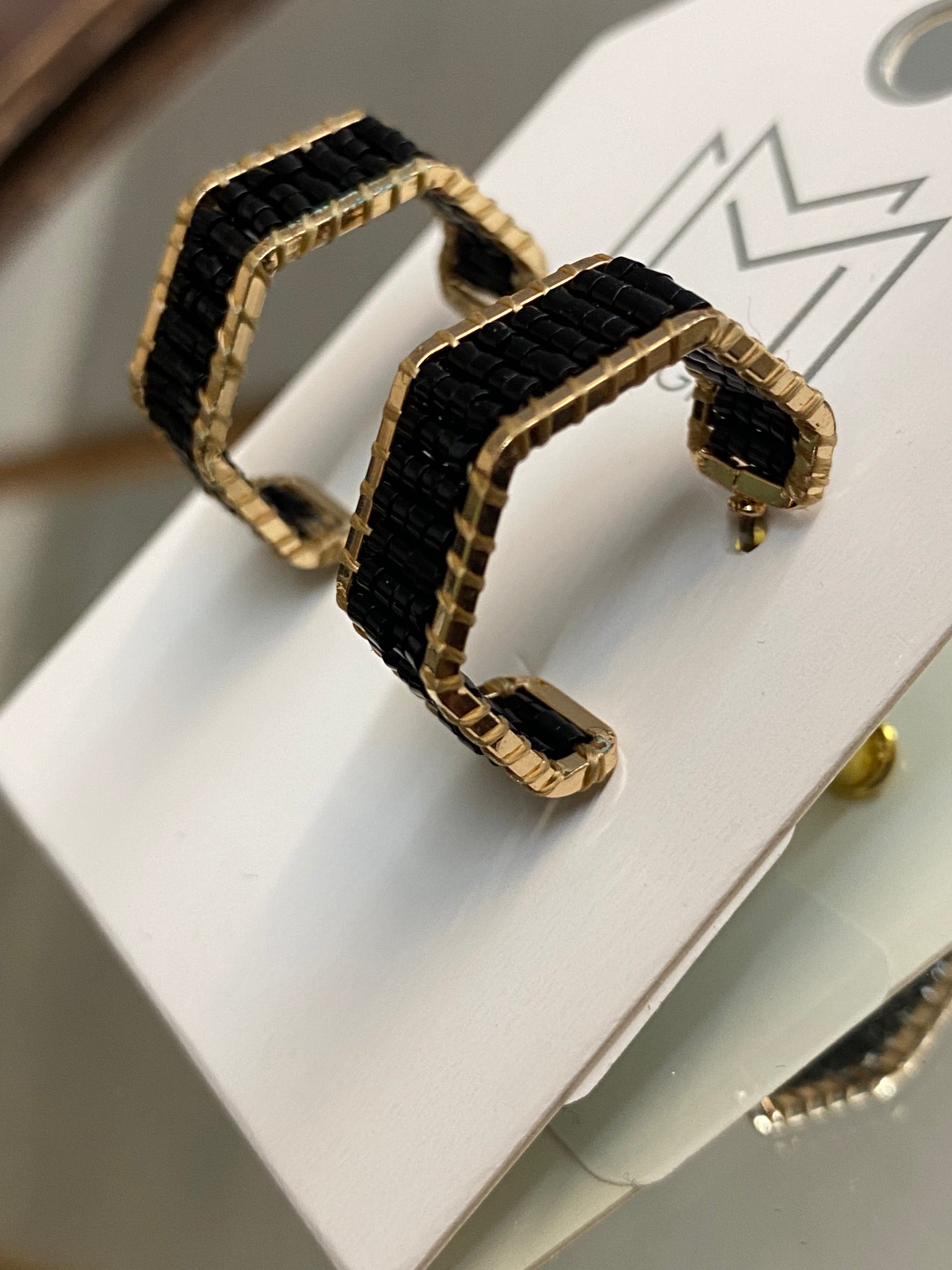 Looper Earrings- Black