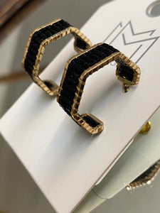 Looper Earrings- Black