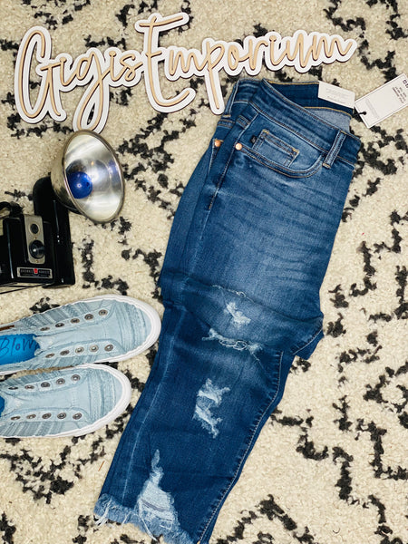 Judy Blue Everyday Distressed Capri