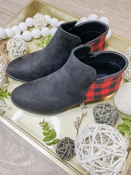 Buffalo Plaid Booties