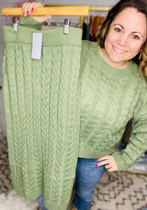 Cable Crop Skirt