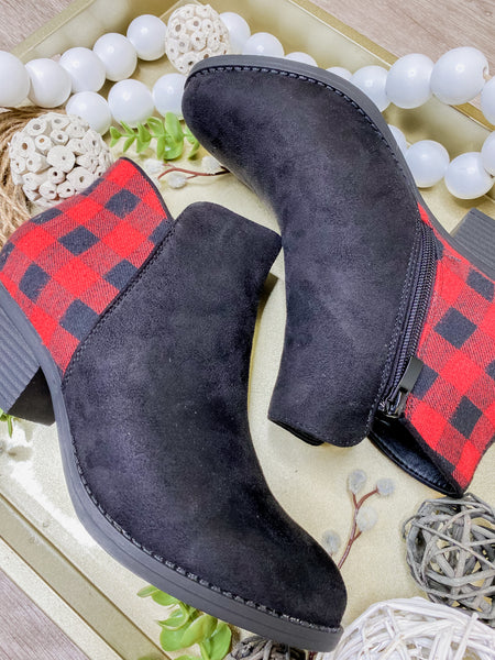 Buffalo Plaid Booties
