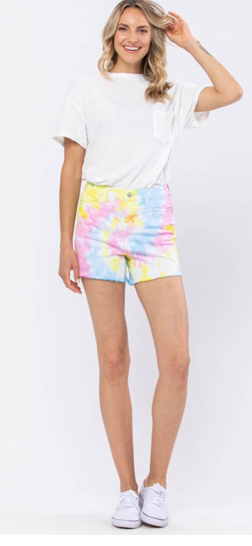 Judy Blue Tie Dye Swirl Shorts