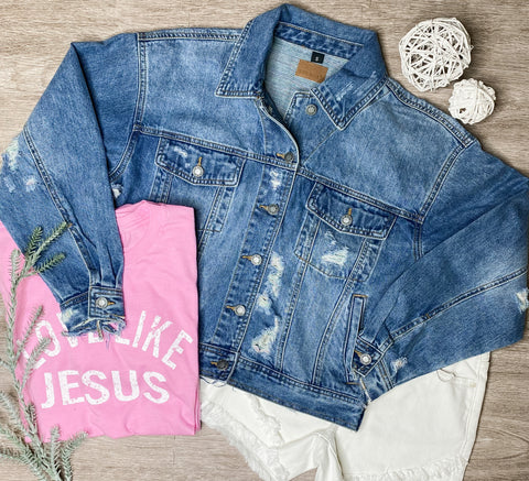 Judy Blue Boyfriend Denim Jacket