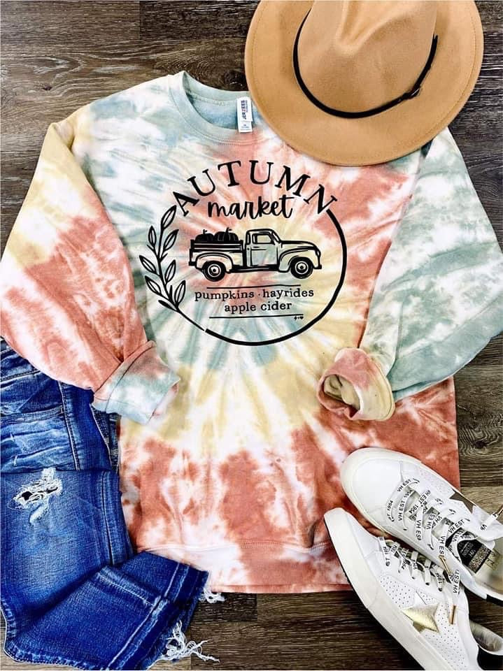 Tie Dye Fall Pullover