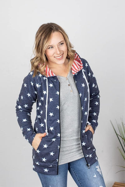 The Red White Blue Zip up