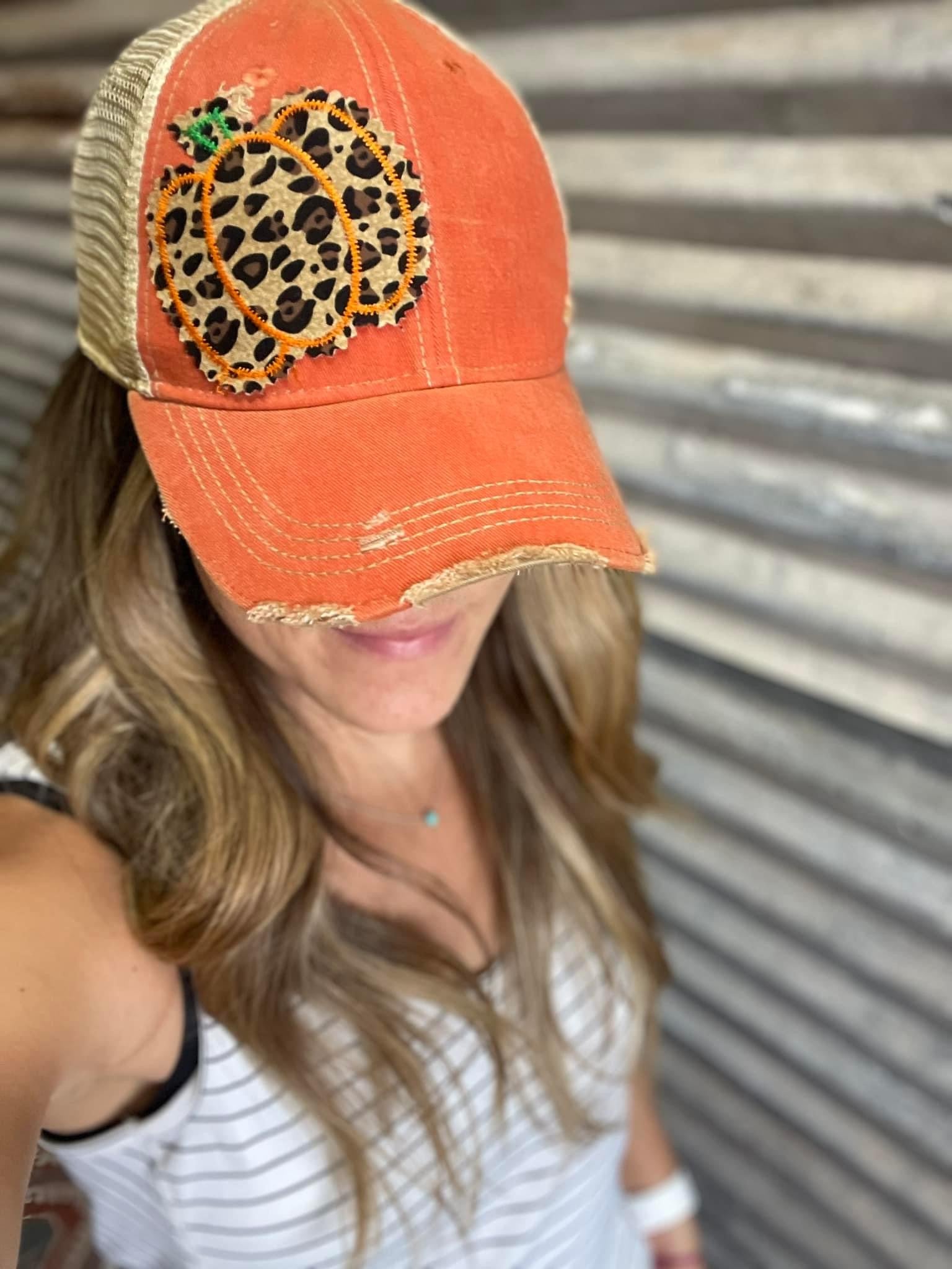 Leo Patch Pumpkin Hat