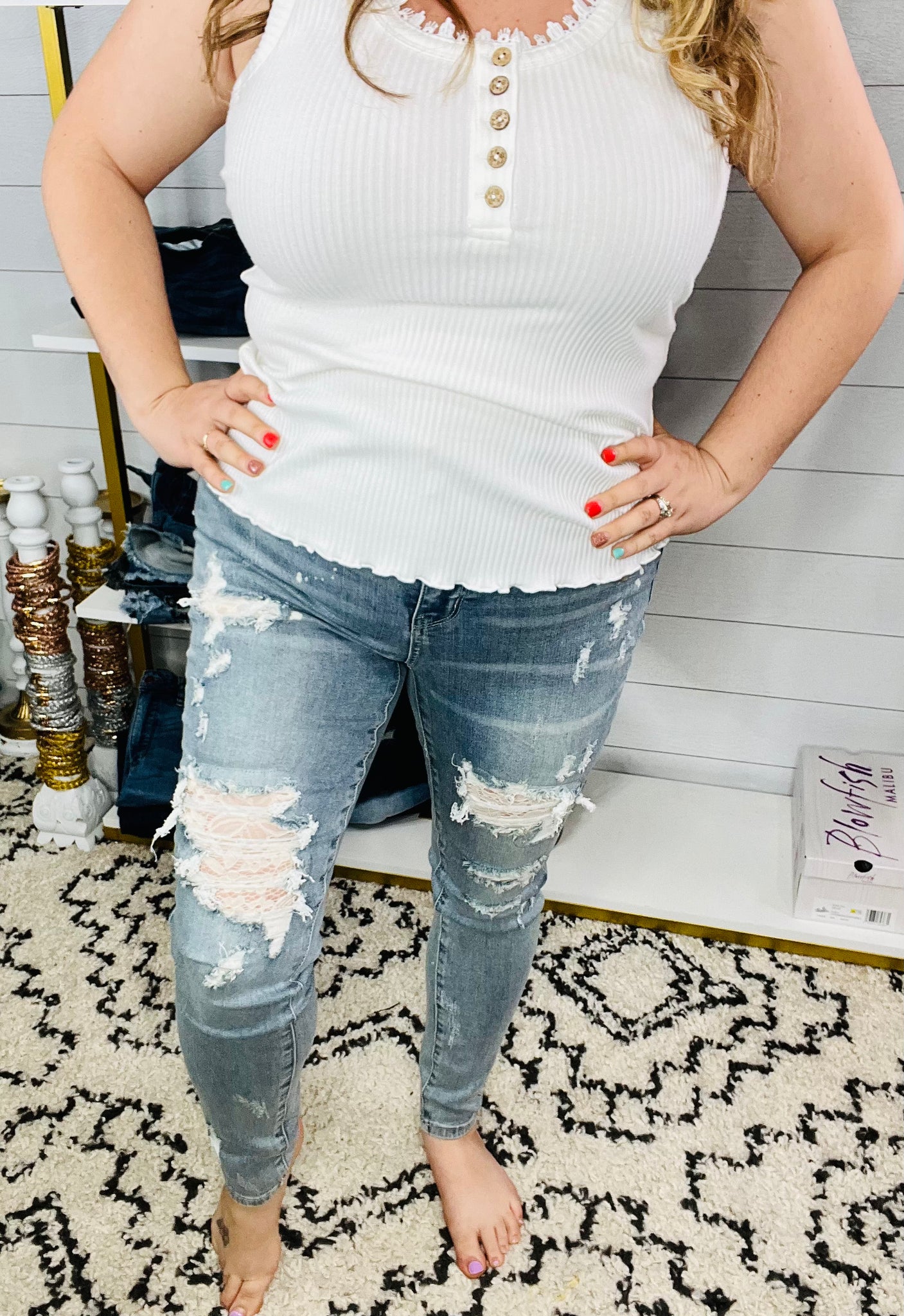 Judy Blue Peekaboo Lace