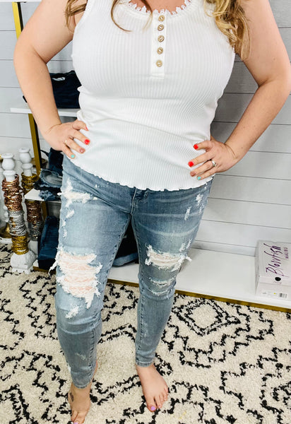Judy Blue Peekaboo Lace