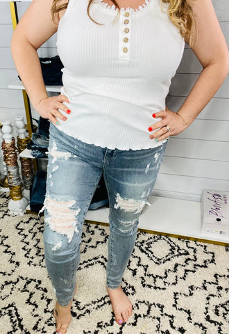 Judy Blue Peekaboo Lace
