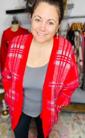 Aspen Campfire Plaid Cardigan