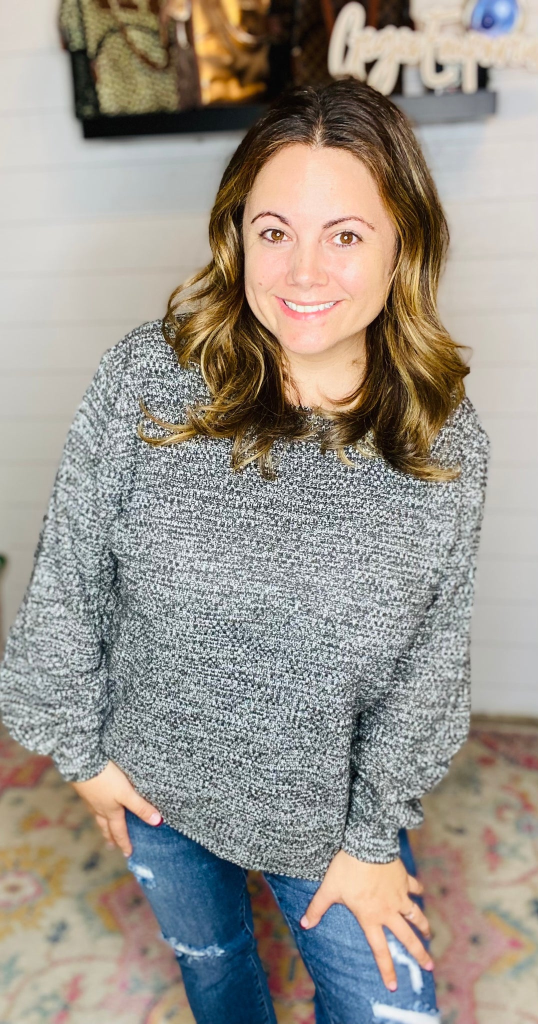 Heathered Sweater Ash