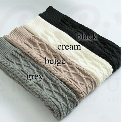 Knee High Cable Knit Socks