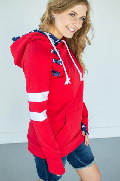Varsity Flag Double Hoodie