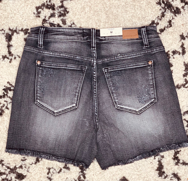 Judy Blue Black Washed Shorts