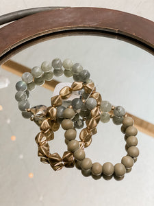 Fiona Bracelet Set Grey