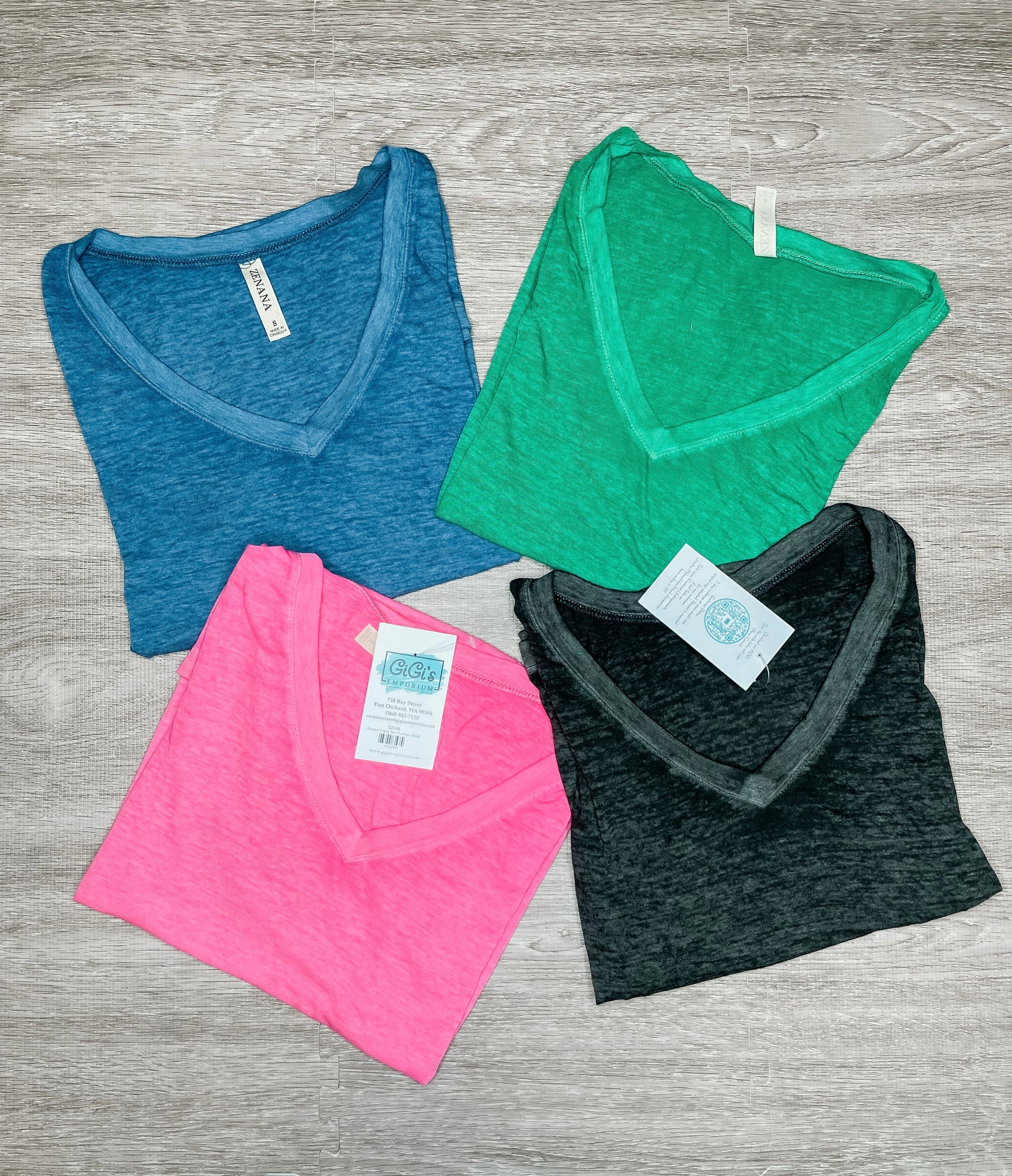 Burnout V-neck Tee