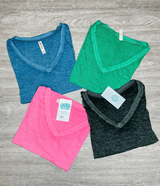Burnout V-neck Tee