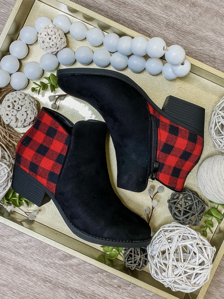 Buffalo Plaid Booties