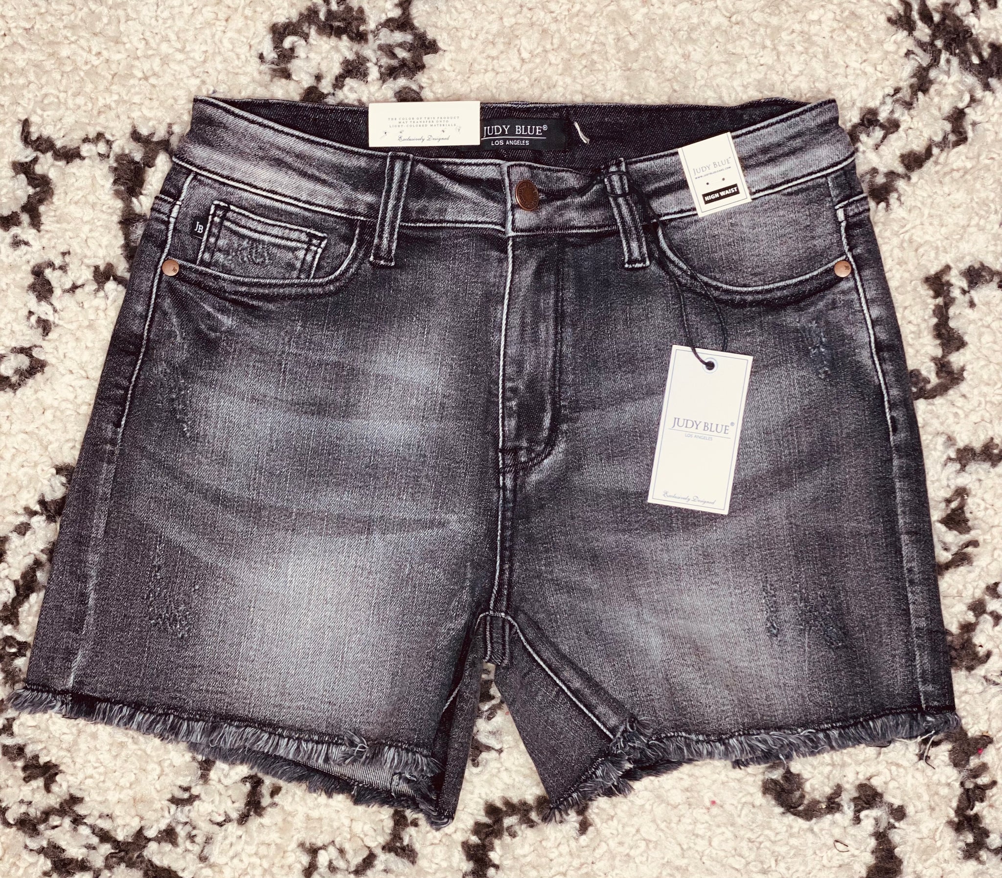 Judy Blue Black Washed Shorts