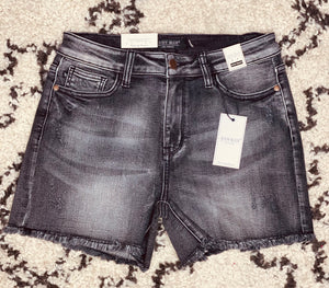 Judy Blue Black Washed Shorts