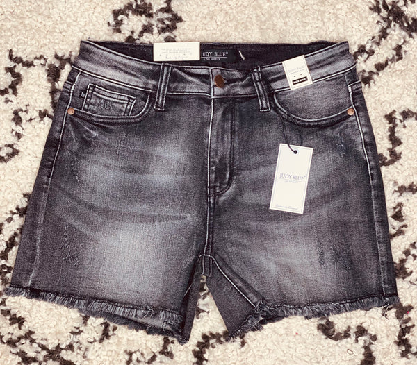 Judy Blue Black Washed Shorts