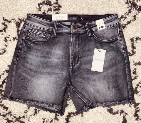 Judy Blue Black Washed Shorts