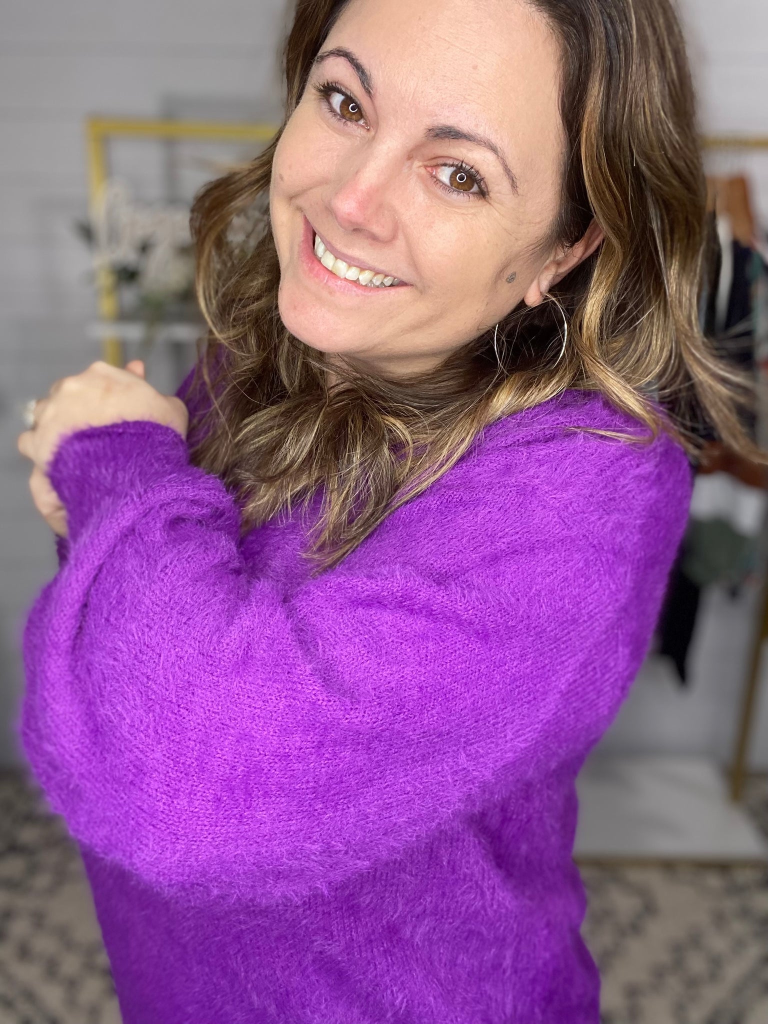 Perfectly Plum Sweater
