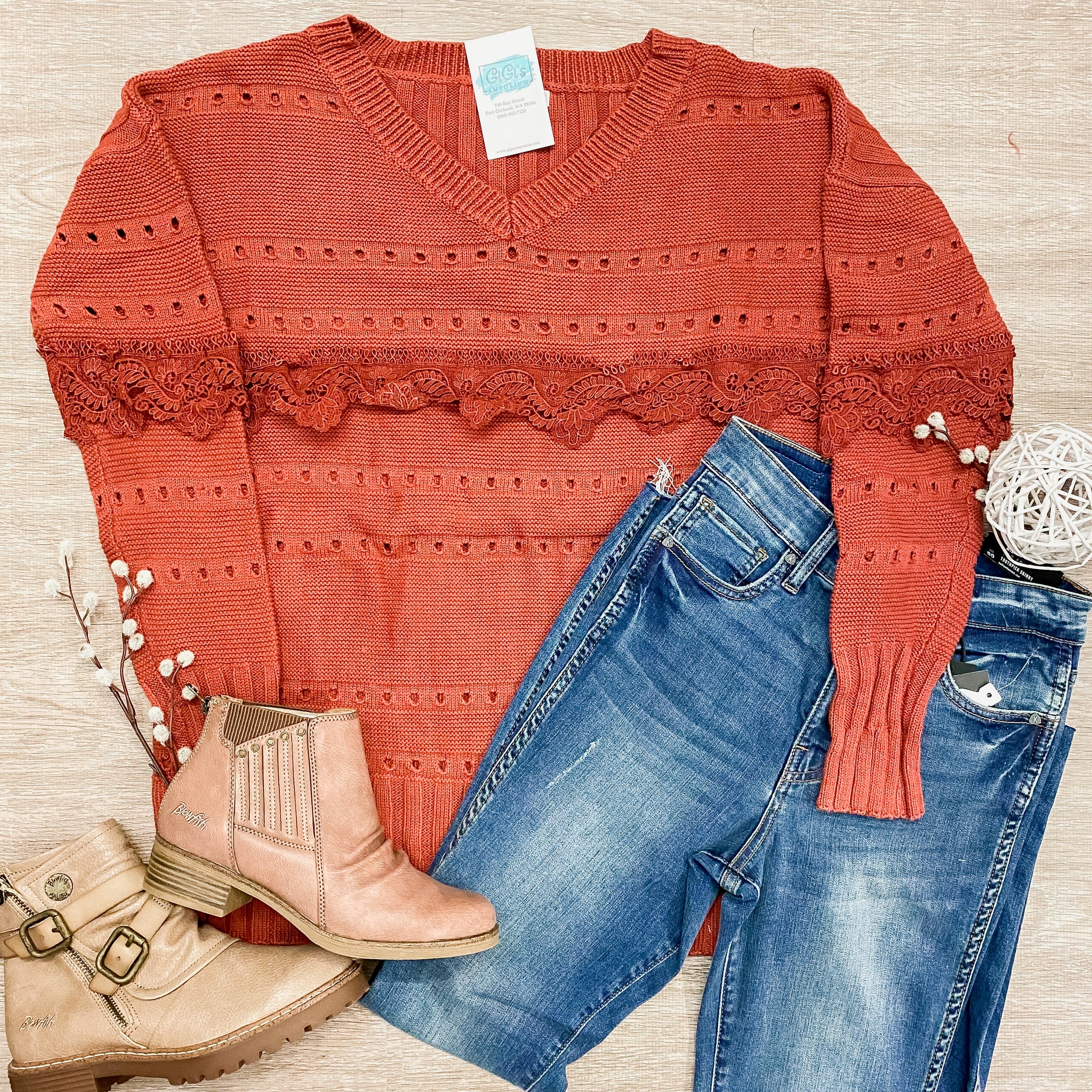 A Touch of Lace Sweater