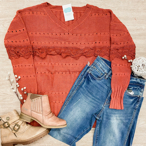 A Touch of Lace Sweater