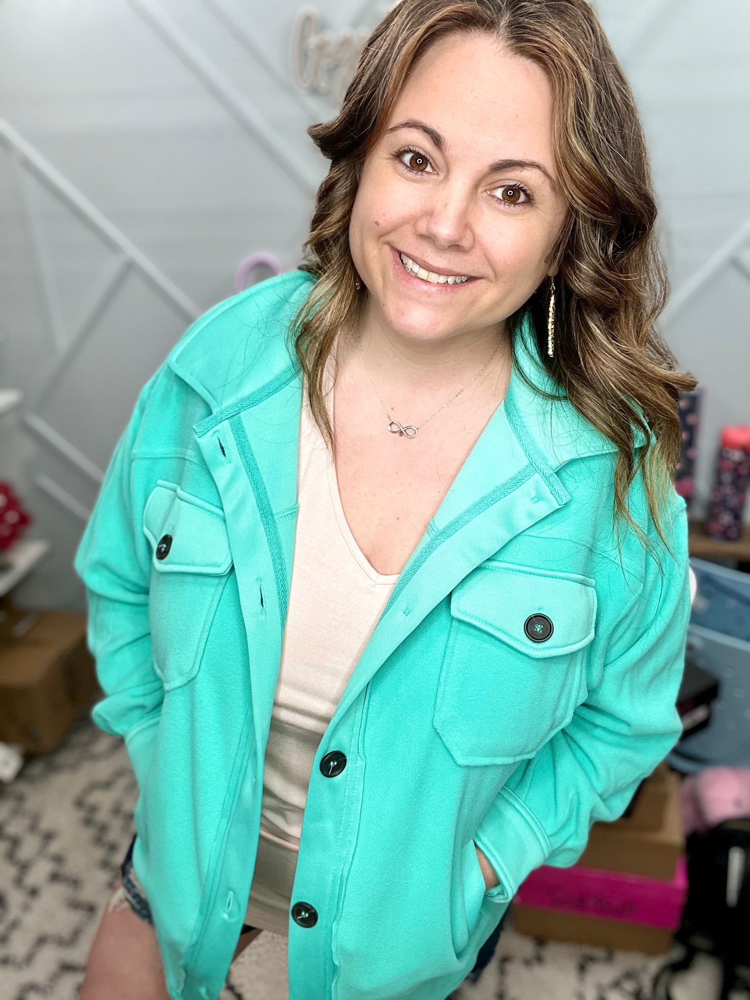 Spring Fleece Shacket