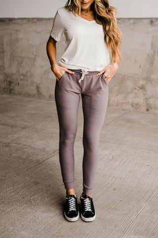 Ampersand Ave Fleece Joggers Gray