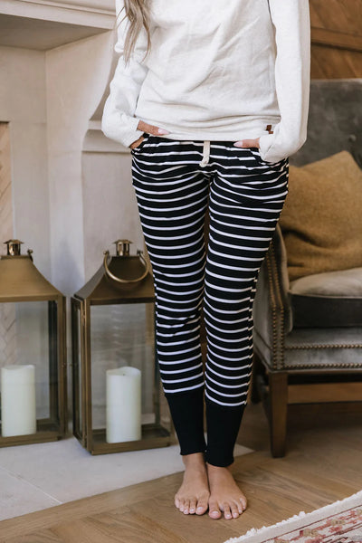 Ampersand Ave Black Stripe Jogger