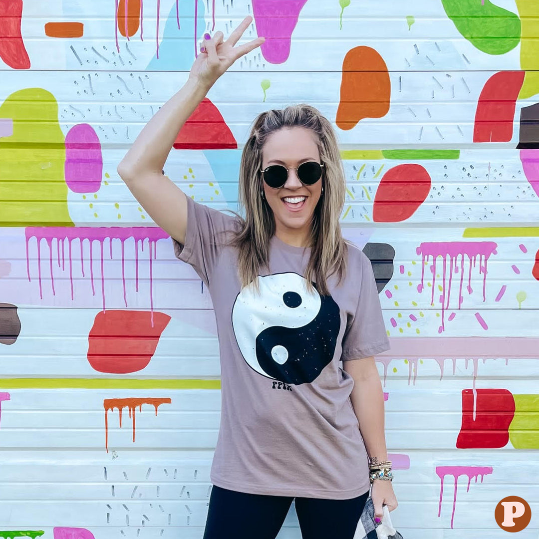 Yin-Yang Printed Tee